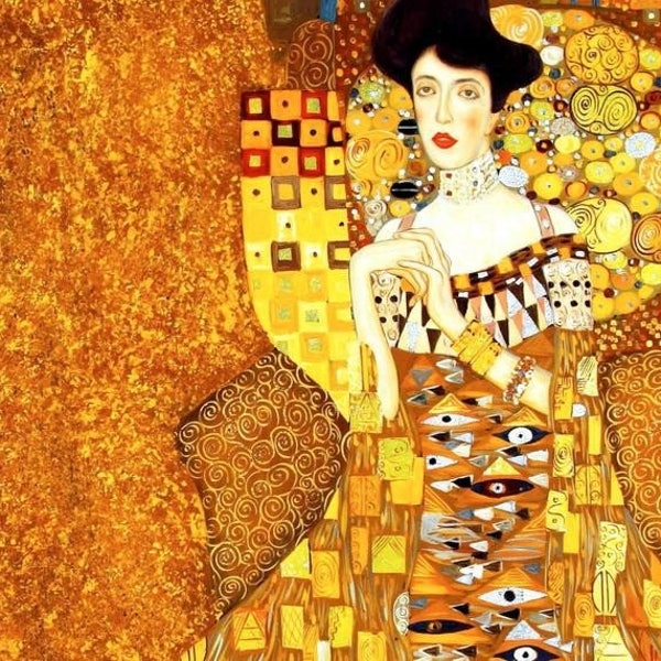 Original plastic placemat Klimt Portrait of Adele Bloch Bauer