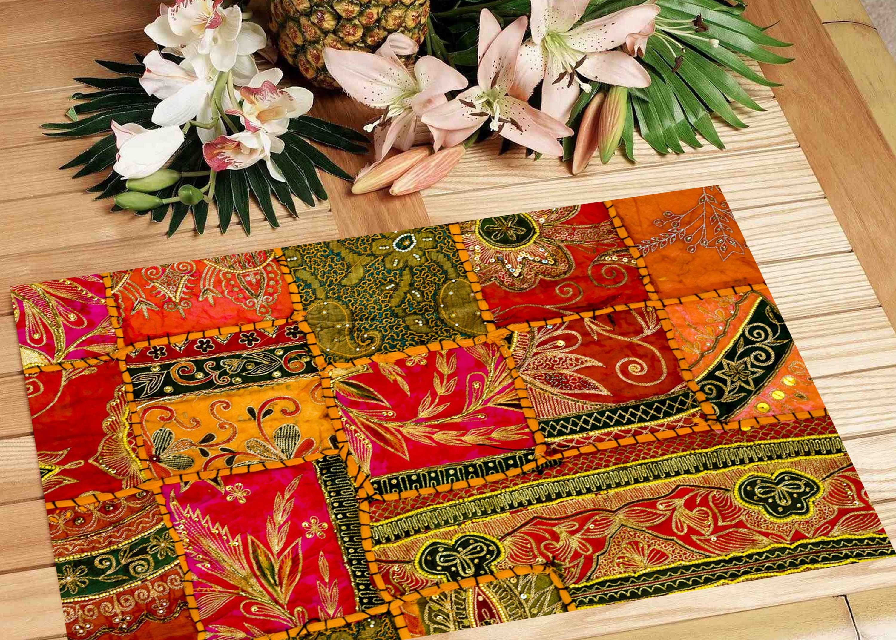 Set De Table Plastifié Set de table plastifié motif tissu indien | Etsy