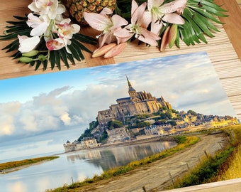 Laminated placemat France Mont-Saint-Michel