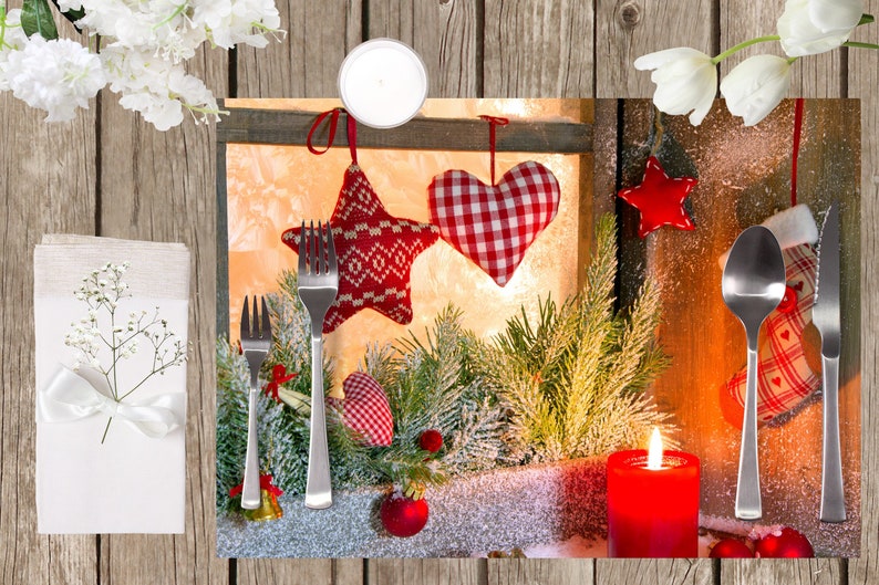 Laminated Placemat Christmas Decor A3 Size Washable Table Etsy UK