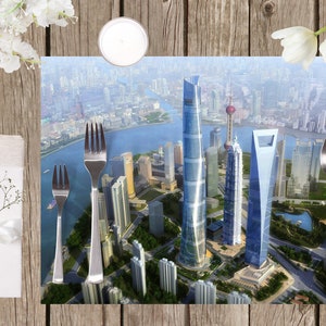 Laminated placemat Shanghai Skyscrapers image 3