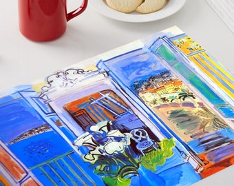 Raoul Dufy plastic Placemat "Interior with the window open"