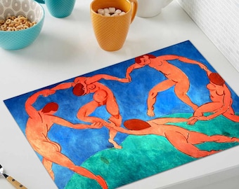 Set de table plastifié Henri Matisse La Danse / set de table original en plastique / art moderne coloré et lavable / fauvisme