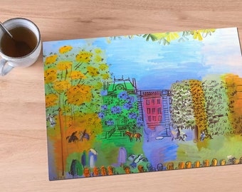 Raoul Dufy plastic Placemat "L'Avenue du Bois de Boulogne"