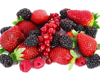 Plastic placemat red fruits