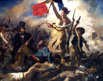 Laminated placemat Delacroix Liberty Leading the People