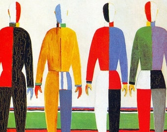 Laminated placemat Malevich The Sportsmen