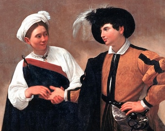 Laminated placemat Caravaggio The Fortune Teller