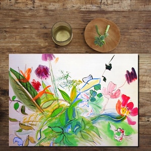 Tovaglietta laminata Raoul Dufy Bouquet Country
