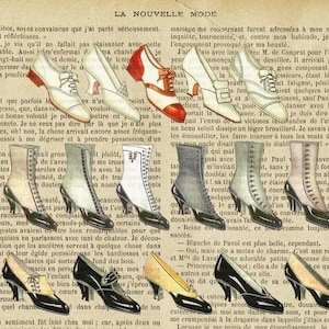 Set da tavola plastificato moda scarpe retrò
