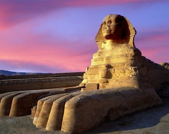 Laminated placemat Egypt Sphinx of Giza