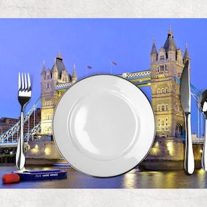 Set de table plastifié Angleterre Londres Tower Bridge image 4