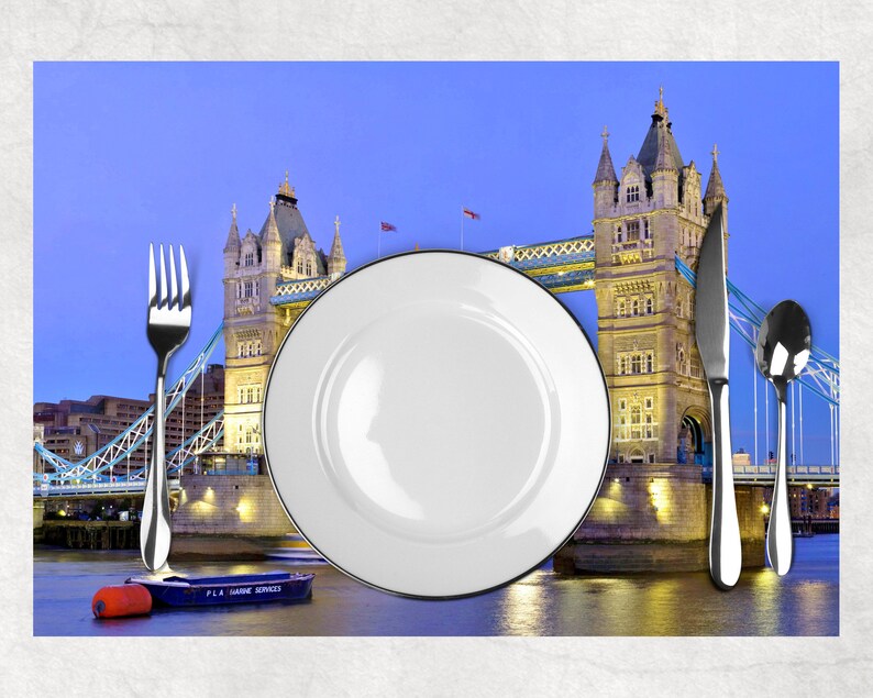 Set de table plastifié Angleterre Londres Tower Bridge image 4