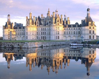 Laminated placemat France Château de Chambord