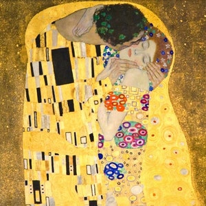 Klimt The Kiss tovaglietta laminata