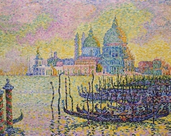Laminated placemat Signac "Grand canal, Venise"