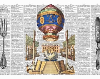 Laminated placemat vintage illustration number 10