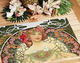 Laminated placemat Mucha number 3