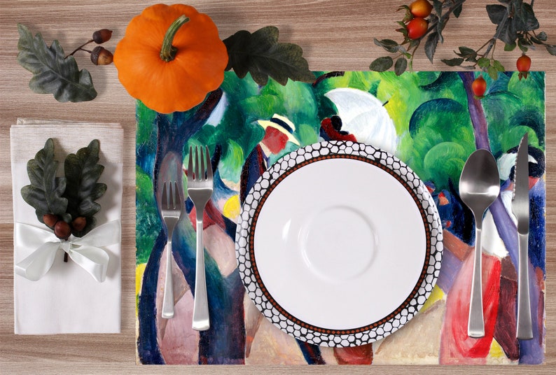 Set de table plastifié Macke Promenade | Etsy