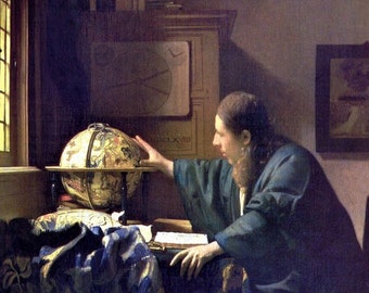 Laminated placemat Vermeer "The Astronomer".