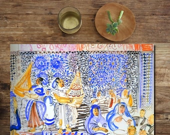 Raoul Dufy plastic Placemat "Couscous at the Pacha of Marrakech"