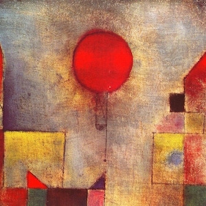 Klee Red Balloon tovaglietta laminata