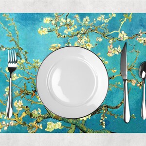 Set de table plastifié Van Gogh Amandier en fleurs image 5