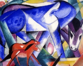 Laminated placemat Franz Marc The First Animals