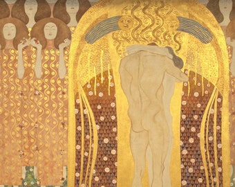 Original plastic placemat Klimt "Beethoven Frieze" 2
