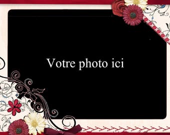 Laminated personalized placemat scrapbooking number 1