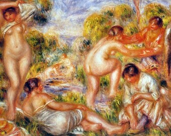 Laminated placemat Renoir "Baigneuses"