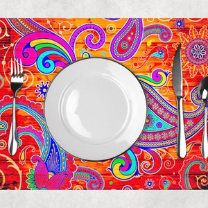 Set de table plastifié motif batik image 5
