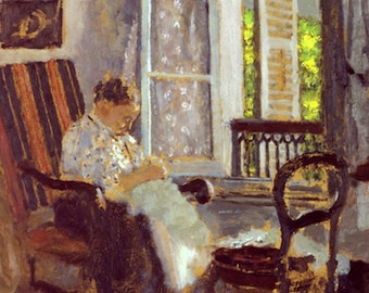 Laminated placemat Vuillard Madame Vuillard sewing number 1