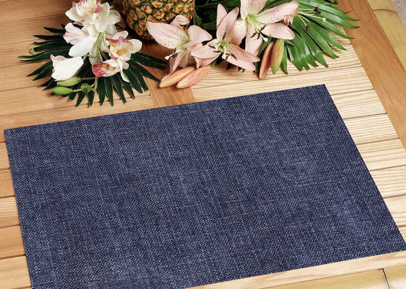 Laminated Placemat Jeans Pattern Etsy
