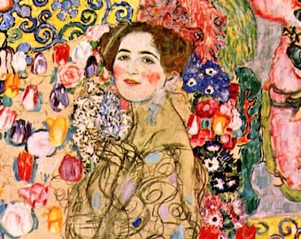 Original plastic placemat Klimt Portrait of Maria Munk