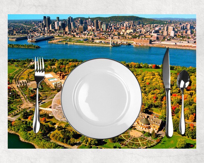 Laminated Placemat Canada Quebec Montreal Etsy Canada