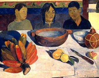 Original plastic placemat Gauguin "The Meal"