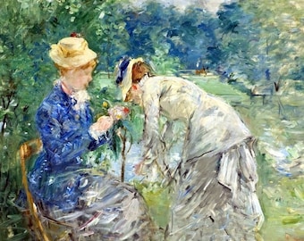 Laminated placemat Berthe Morisot In The Bois De Boulogne