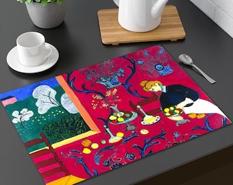 Set de table Henri Matisse La Desserte rouge / Déco Art Fauvisme / set de table original en plastique