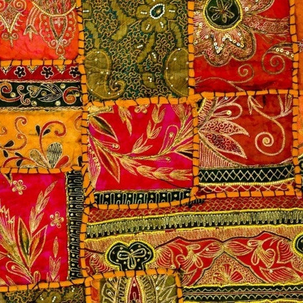Patrón de tela india de mantel individual laminado