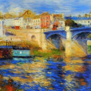 Renoir Le Pont de Chatou laminiertes Tischset