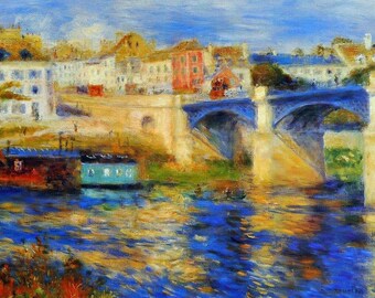 Laminated placemat Renoir "The bridge at chatou"