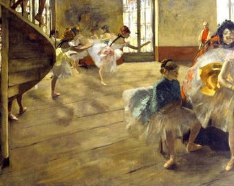 Laminated placemat Degas The Rehearsal number 2