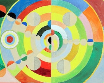 Laminated placemat Delaunay Relief-disques