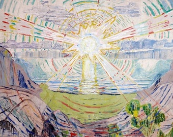 Original plastic placemat Munch The Sun