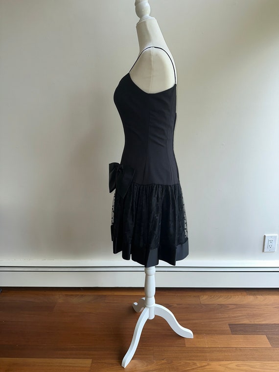 80s Black Party Dress by De Laru by Joseph Lara |… - image 4