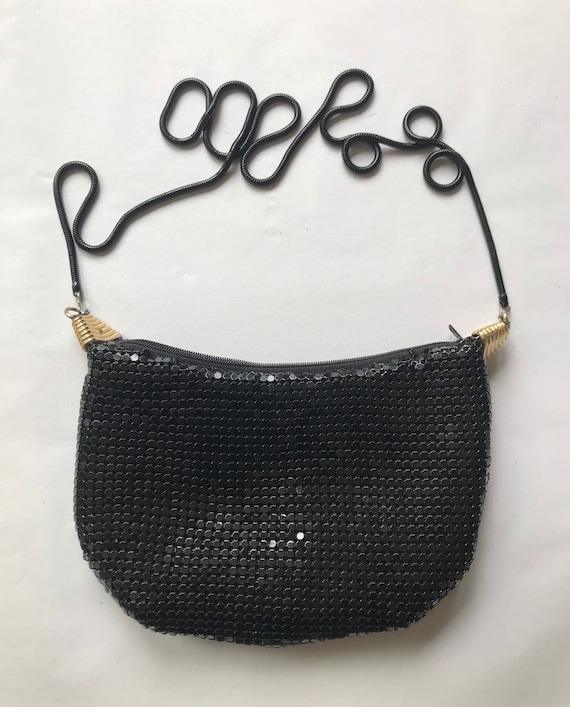 Vintage Gold Mesh Evening Bag Purse La Regale 