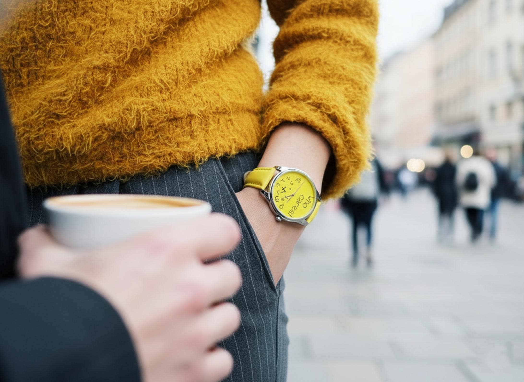 Who Cares, Funny Yellow Watch! Dial I'm Late Anyway Watch, Novelty ...