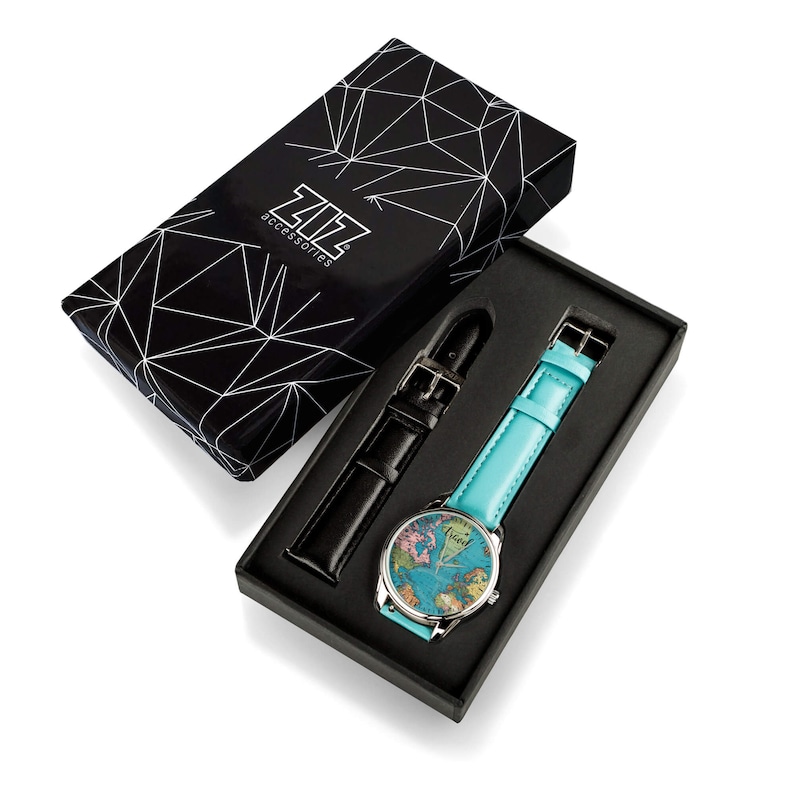 Map Wrist Watch/ Map Watch/ World Map Watch / Vintage Map Watch/ Boho