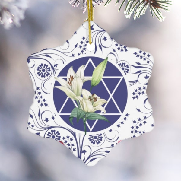 Hanukkah Ornament | 1-Pack | Star of David Keepsake Ornament